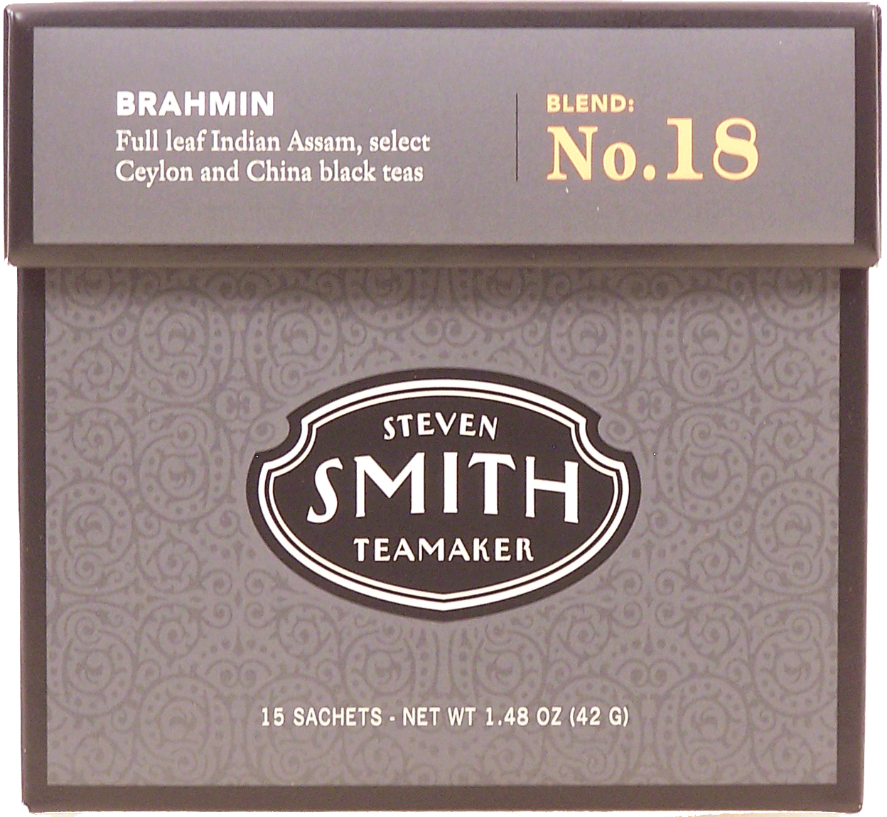 Steven Smith Teamaker Blend No. 18 Brahmin, full leaf Indian Assam, select ceylon and china black teas, 15-sachets Full-Size Picture